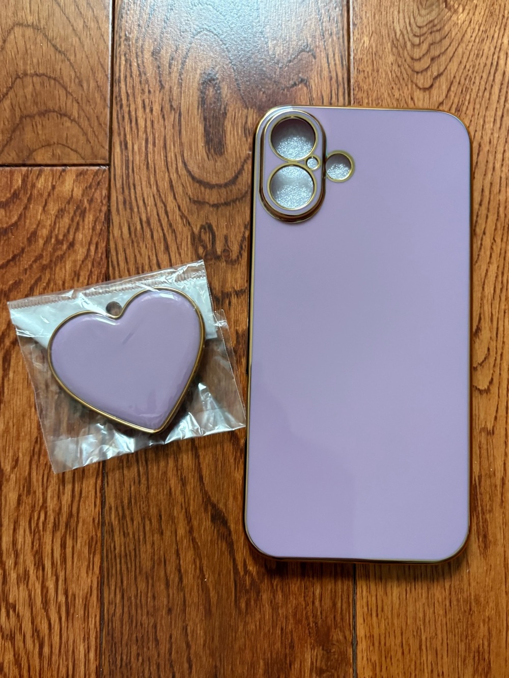 iPhone 16 Plus Phone Case with Heart Charm - Compatible Cell Phone Accessory